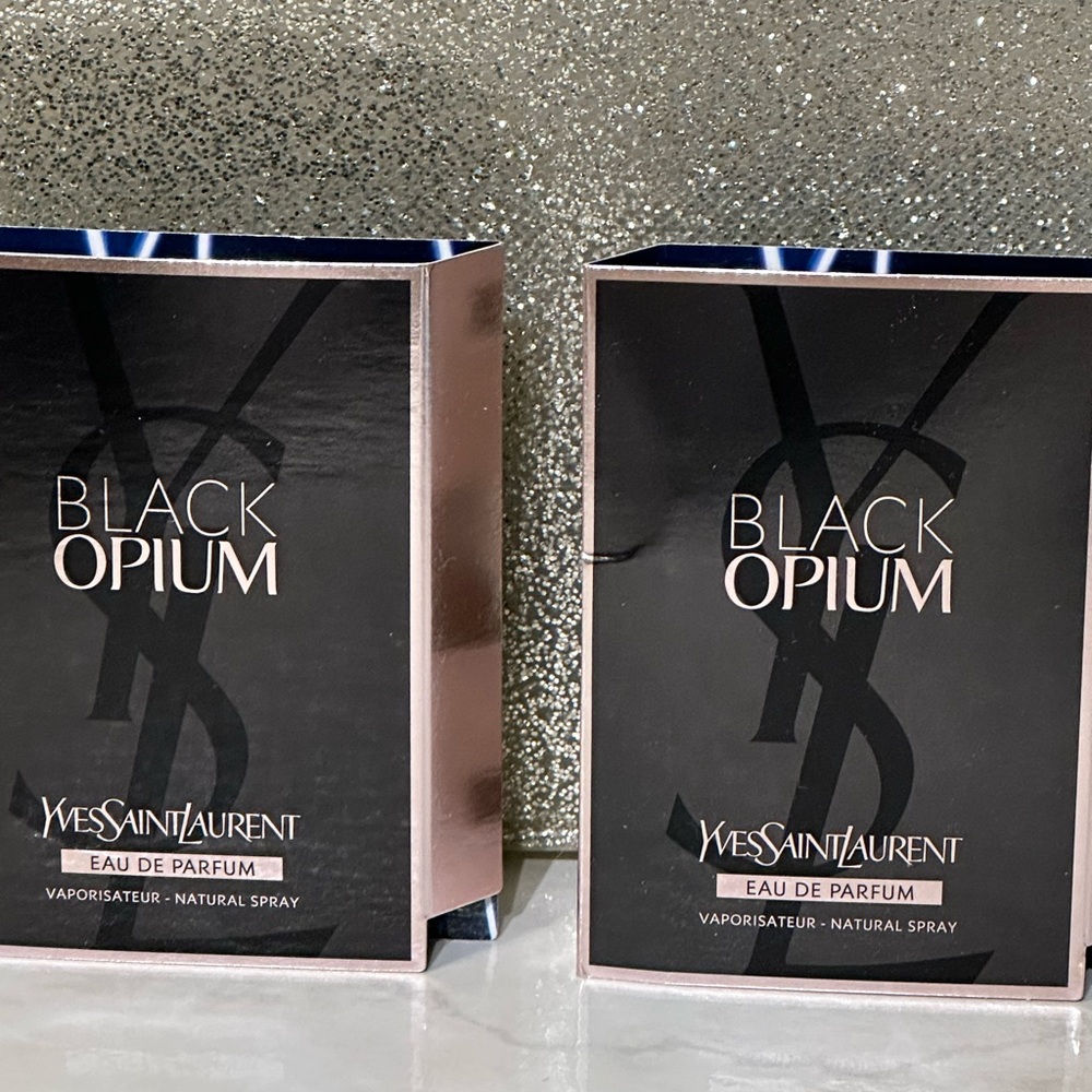 5 for $25 item πΊ YSL Black Opium Samples x2 - Picture 2 of 3